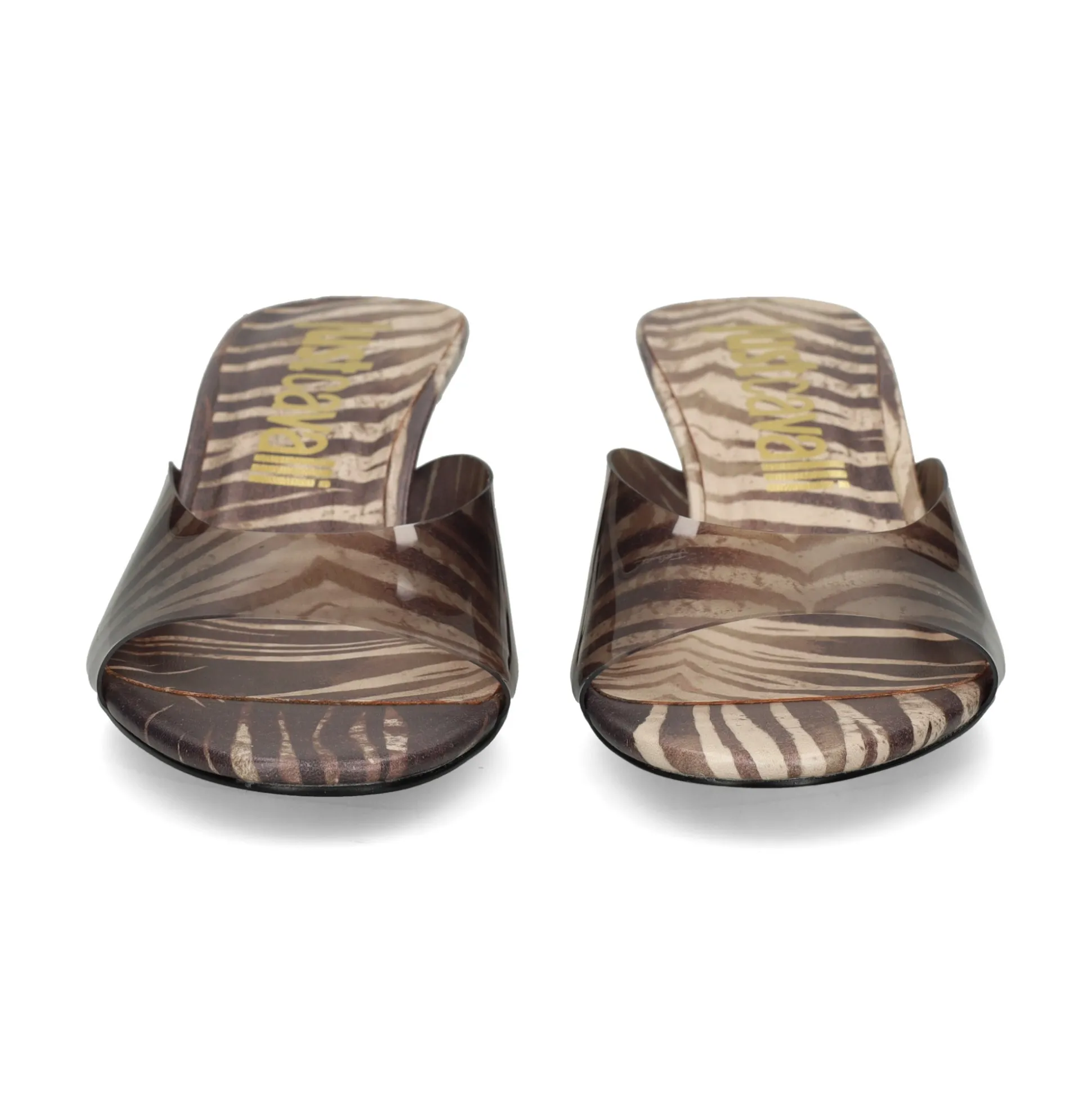JUST CAVALLI Sandalias con tacón de Mujer 80RA3S61 R83 NATURAL PAL