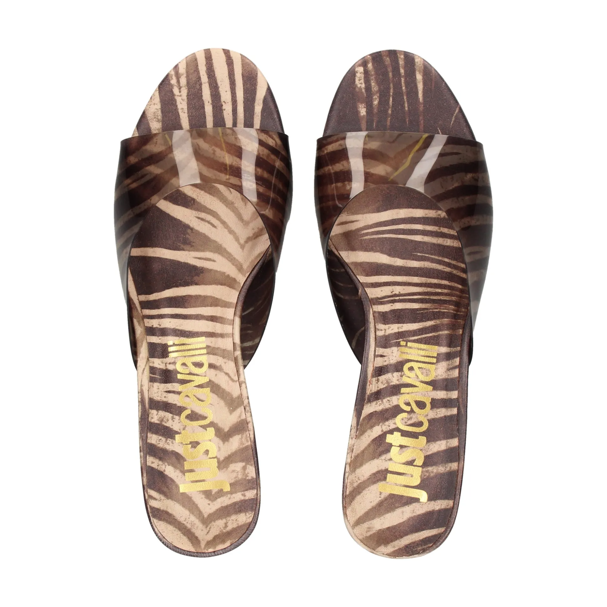JUST CAVALLI Sandalias con tacón de Mujer 80RA3S61 R83 NATURAL PAL