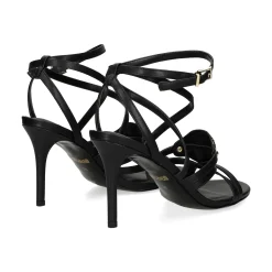 JUST CAVALLI Sandalias con tacón de Mujer 78RA3S34 899 BLACK