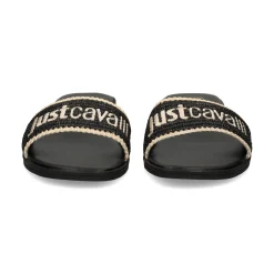 JUST CAVALLI Sandalias planas de Mujer 80RA3S80 899 BLACK