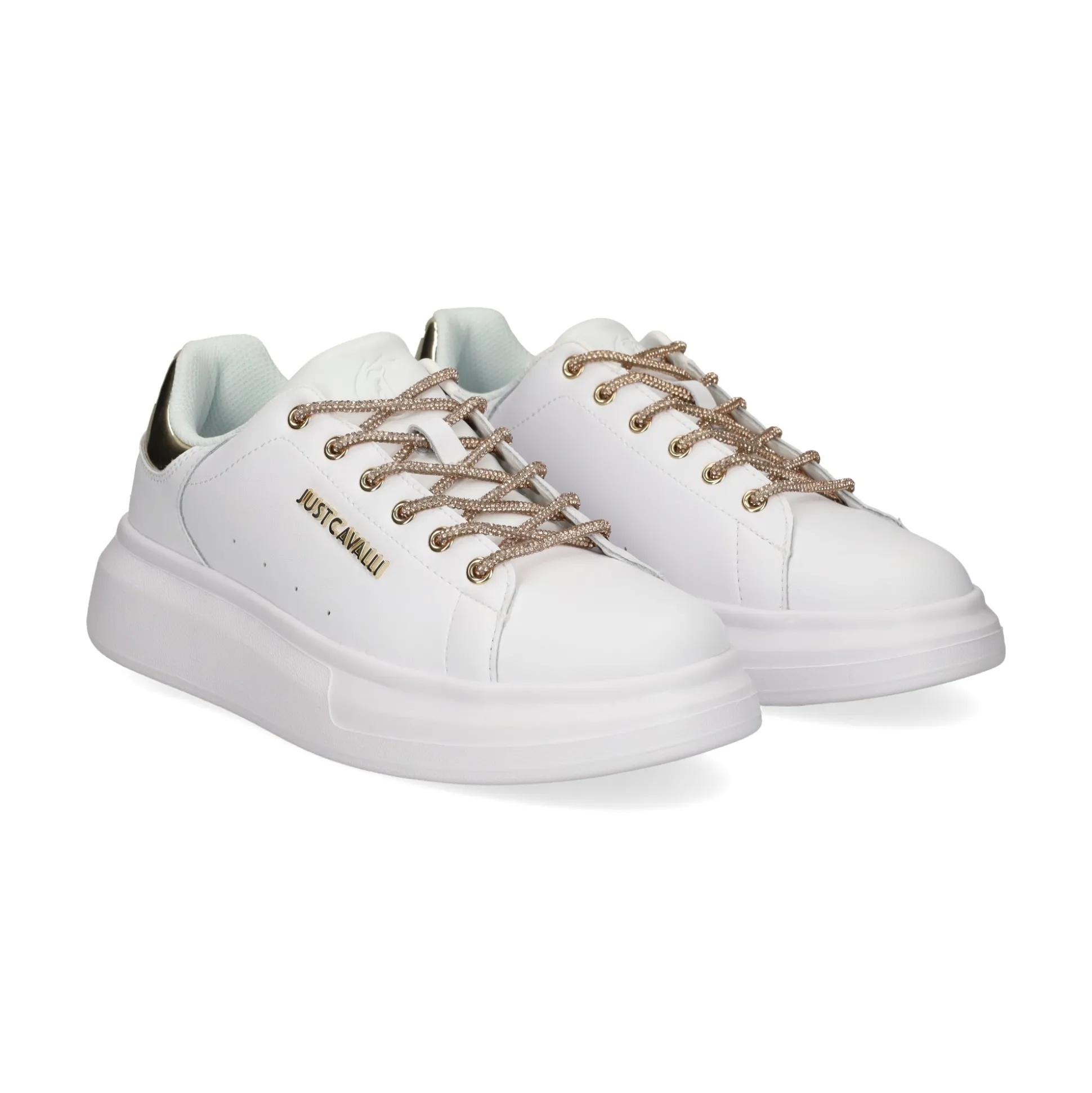JUST CAVALLI Zapatillas de Mujer 78RA3SB1 QA9 WHITE/GOLD