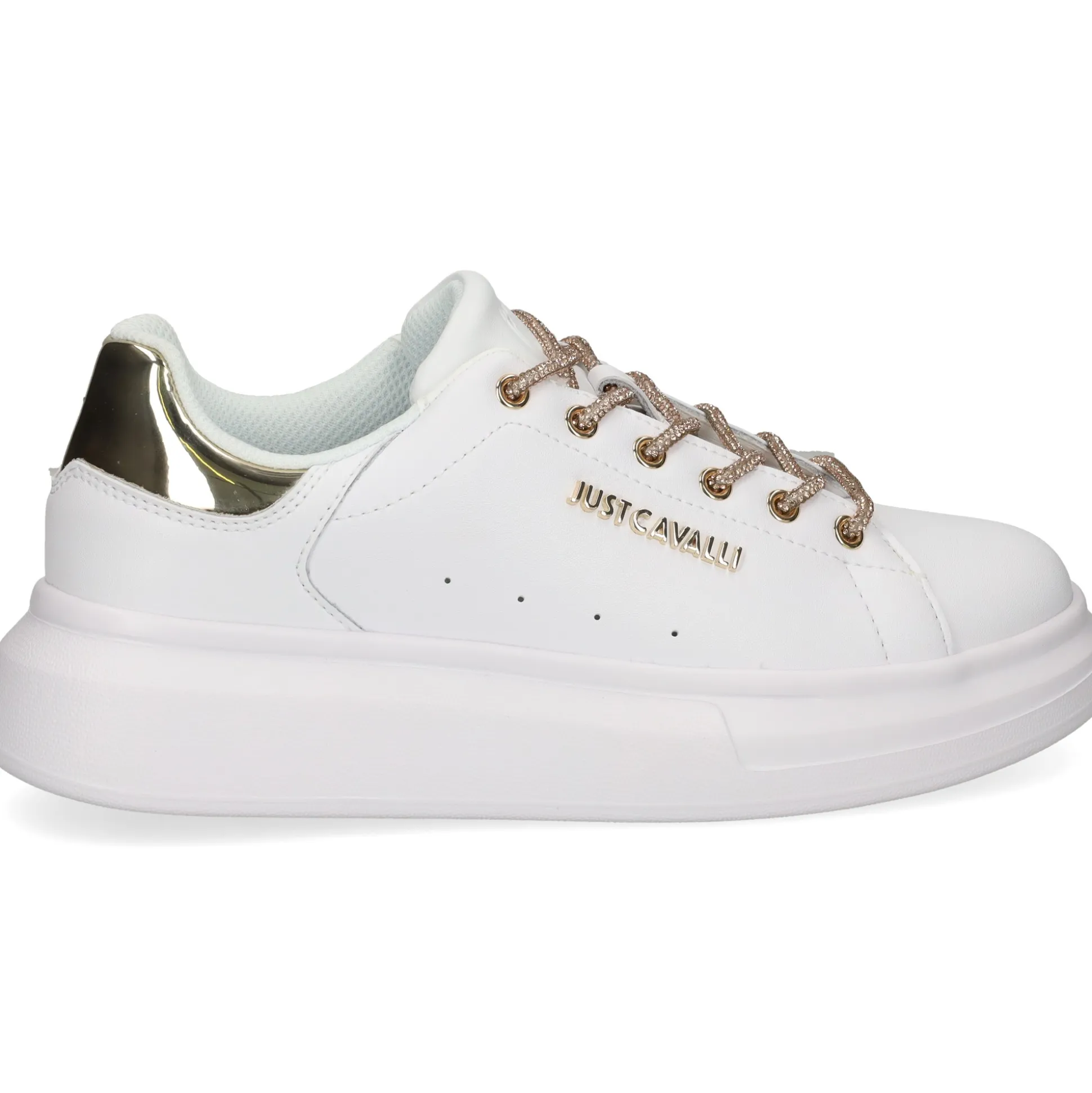 JUST CAVALLI Zapatillas de Mujer 78RA3SB1 QA9 WHITE/GOLD