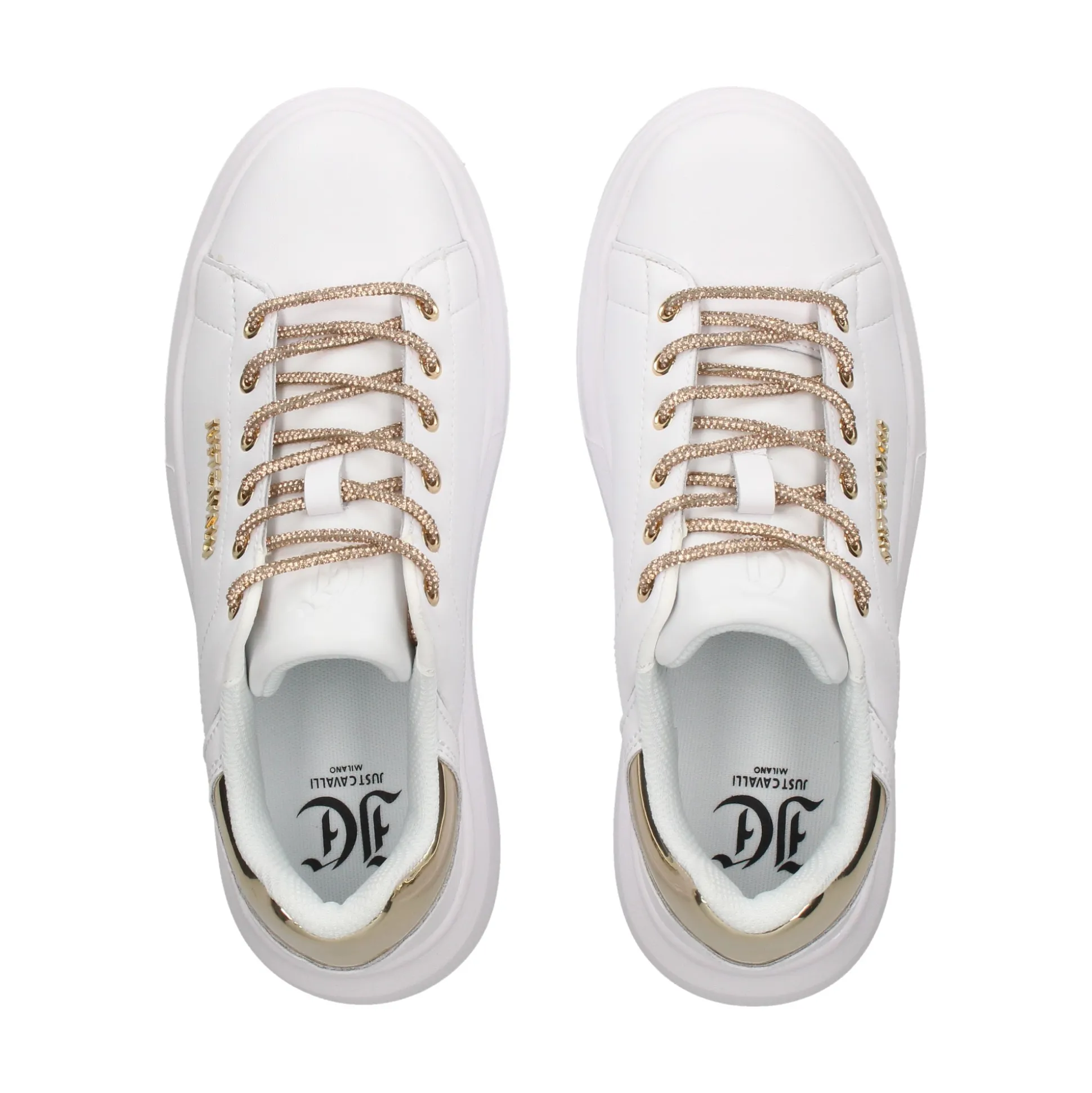 JUST CAVALLI Zapatillas de Mujer 78RA3SB1 QA9 WHITE/GOLD