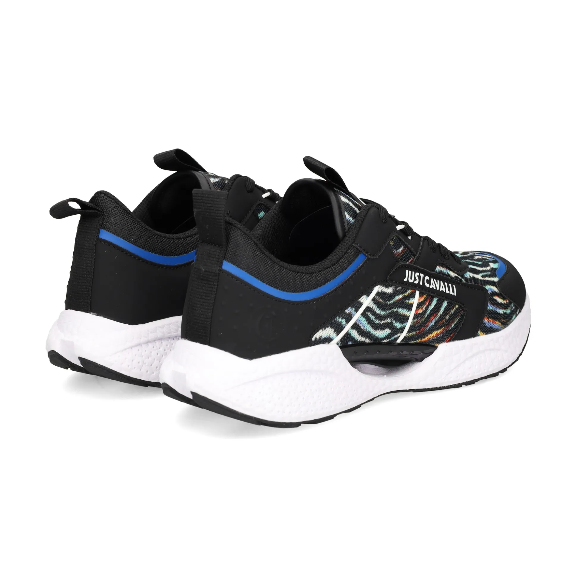 JUST CAVALLI Zapatillas de Hombre 76QA3SH8 LS1 BLACK/MULTI