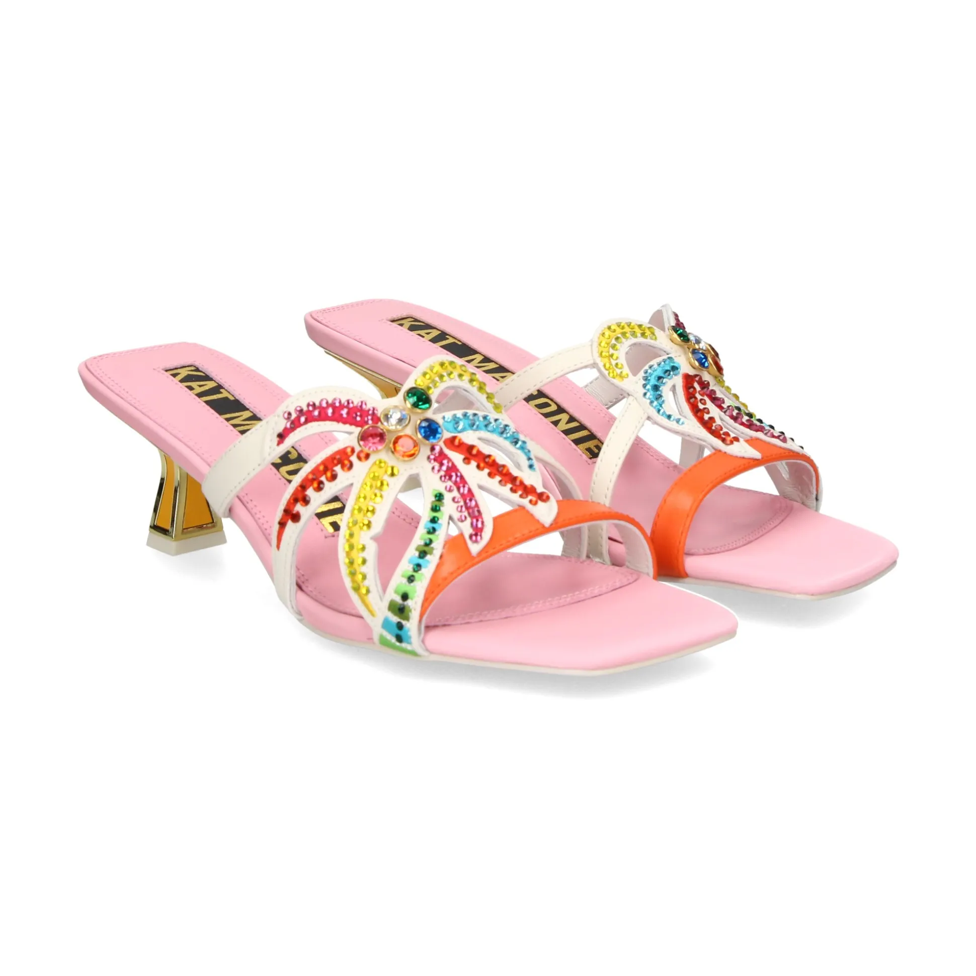 KAT MACONIE Sandalias con tacón de Mujer CARI MULTI BRIGHTS