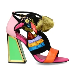 KAT MACONIE Sandalias con tacón de Mujer AYA MULTI BRIGHTS