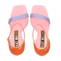KAT MACONIE Sandalias con tacón de Mujer SUZU-SORANM NARANJA MULTI