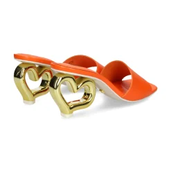 KAT MACONIE Sandalias con tacón de Mujer CHICHI-SORANGE NARANJA