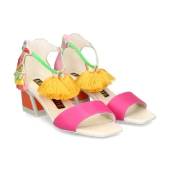 KAT MACONIE Sandalias con tacón de Mujer KAY NARANJA MULTI