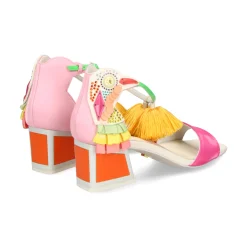 KAT MACONIE Sandalias con tacón de Mujer KAY NARANJA MULTI