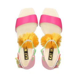 KAT MACONIE Sandalias con tacón de Mujer KAY NARANJA MULTI