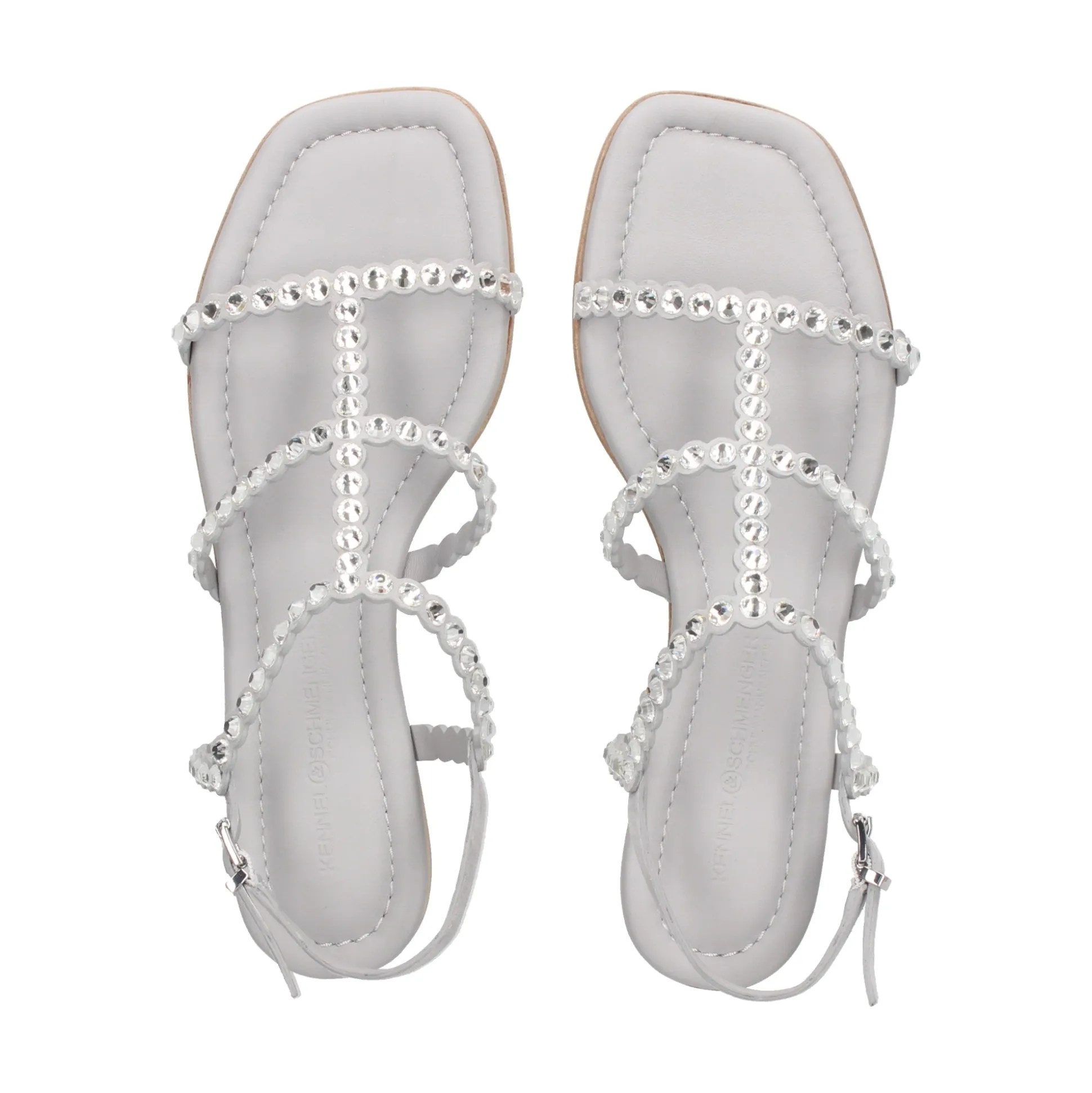 KENNEL & SCHMENGER Sandalias planas de Mujer 31-93540 308 CEMENT