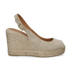 LA SANTA Zapatos cuña 23YU168-01 BEIGE