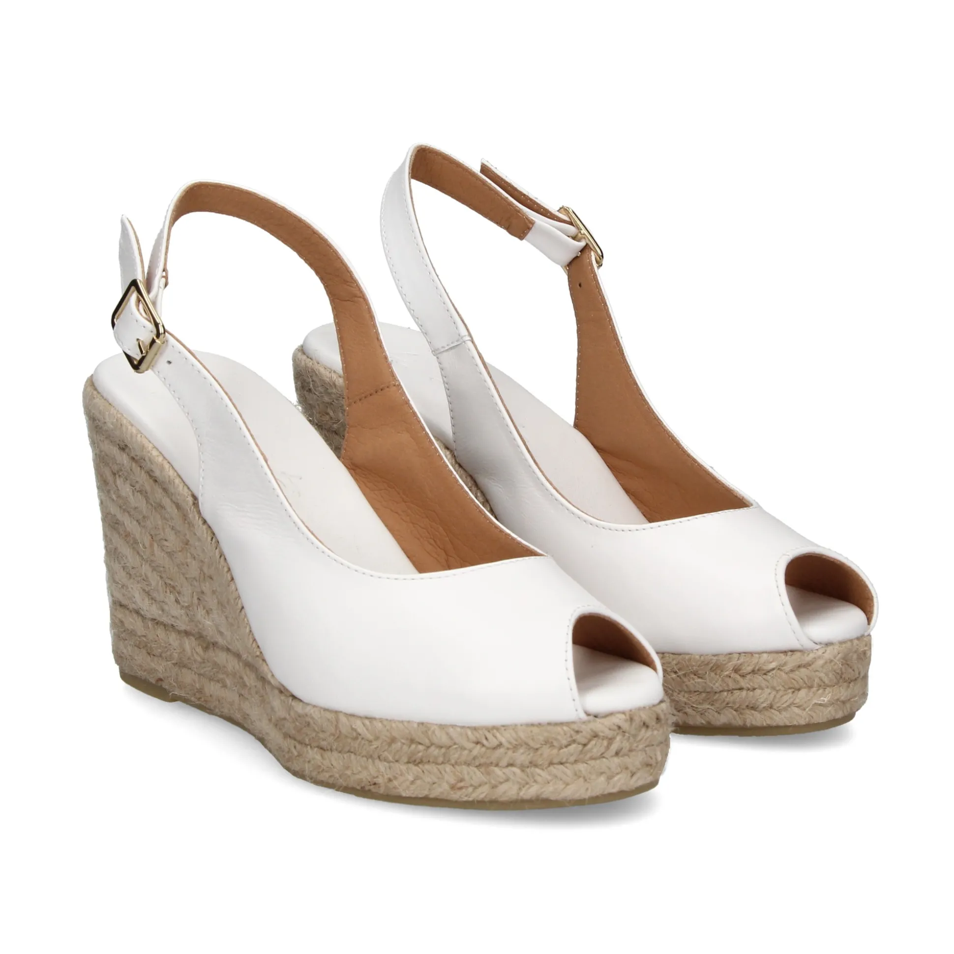 LA SANTA Zapatos cuña 23YU168 BLANCO