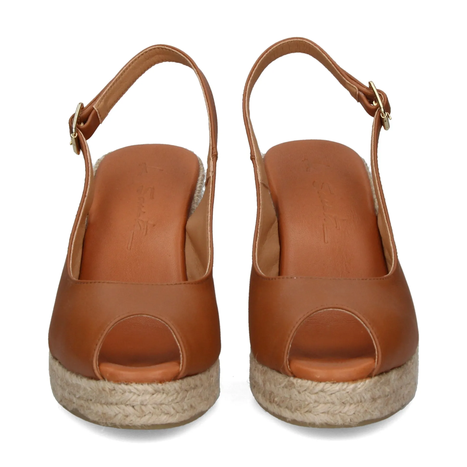 LA SANTA Zapatos cuña 23YU168 CAMEL