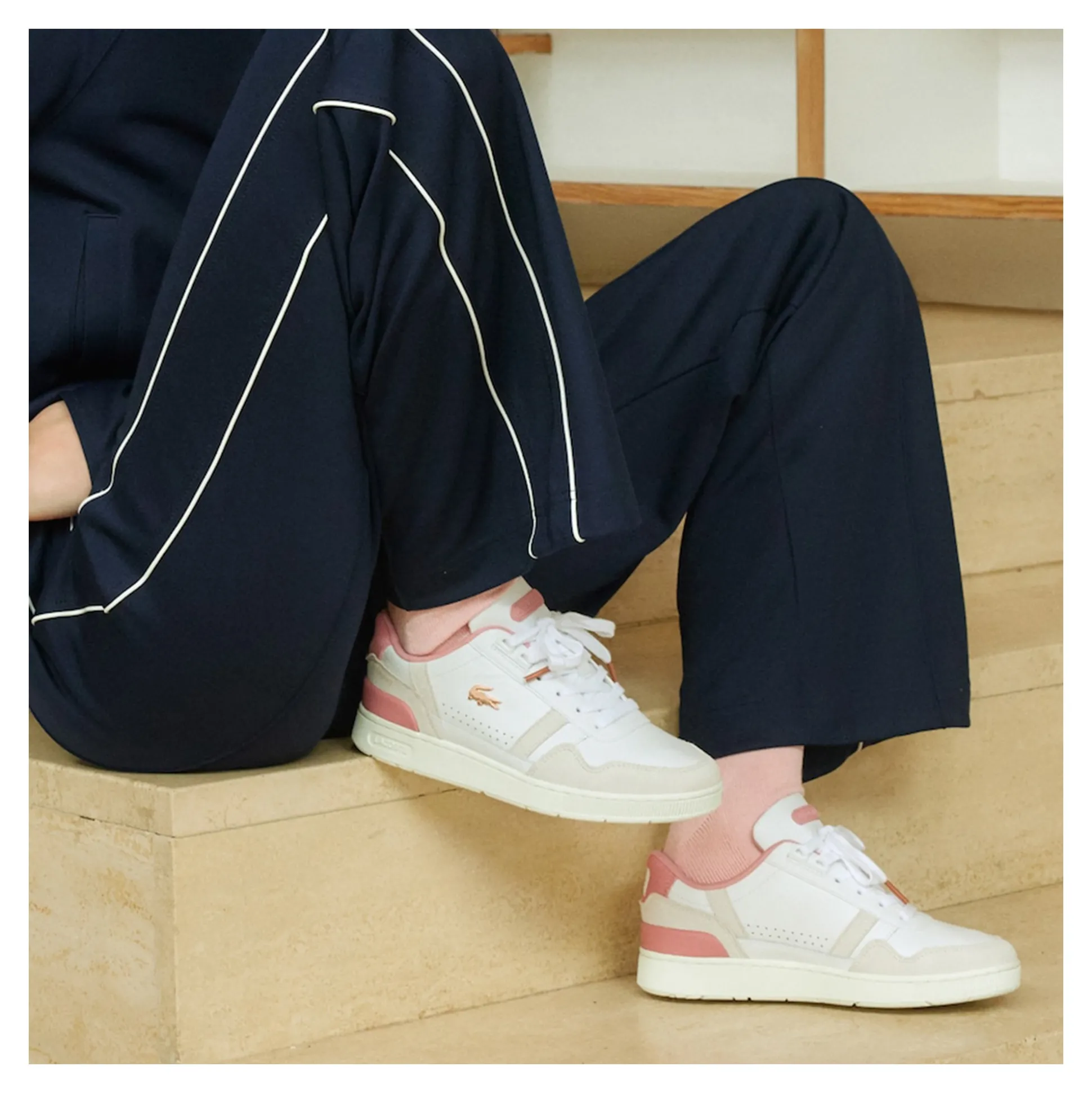 LACOSTE Zapatillas de Mujer 47SFA0082 1Y9 WHT/LT PNK