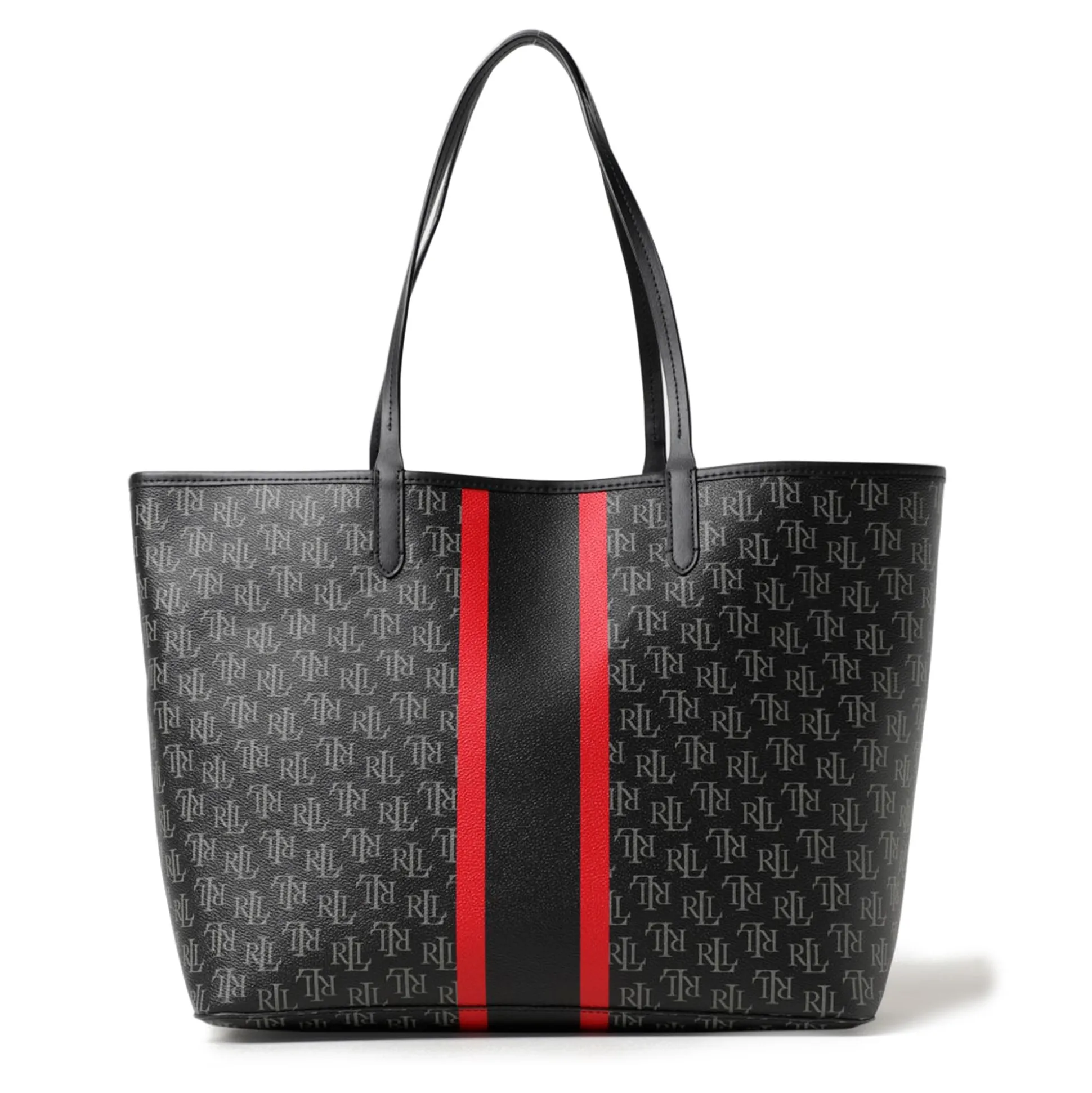 LAUREN RALPH LAUREN Bolsos COLLINS 36 TOTE LARGE 001 BLACK/STRPE