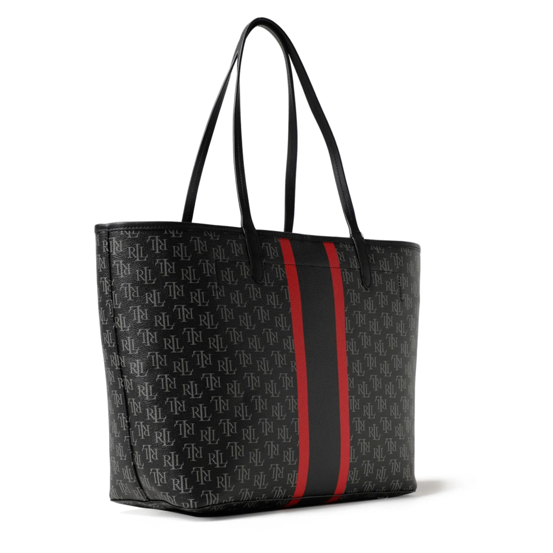 LAUREN RALPH LAUREN Bolsos COLLINS 36 TOTE LARGE 001 BLACK/STRPE