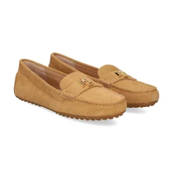 LAUREN RALPH LAUREN Mocasines de Mujer BARNSBURY FLATS DRIVER 001 CAMEL