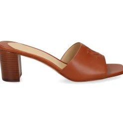 LAUREN RALPH LAUREN Sandalias con tacón de Mujer EVERLEY HEEL 002 TAN