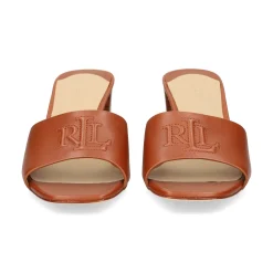 LAUREN RALPH LAUREN Sandalias con tacón de Mujer EVERLEY HEEL 002 TAN