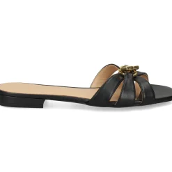 LAUREN RALPH LAUREN Sandalias planas de Mujer BLAIKE SLIDE 002 NEGRO