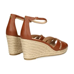 LAUREN RALPH LAUREN Sandalias cuña de Mujer NELLIE-ESPADRILLES 002 TAN