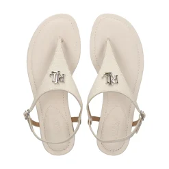 LAUREN RALPH LAUREN Sandalias planas de Mujer ELLINGTON 002 SOFT WHITE