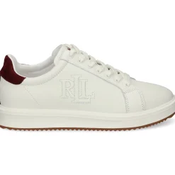 LAUREN RALPH LAUREN Zapatillas de Mujer AINSLEY-SNEAKERS 003 WHITE-GARNE
