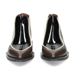 LE BOHÉMIEN Botines planos de Mujer G014 NEGRO