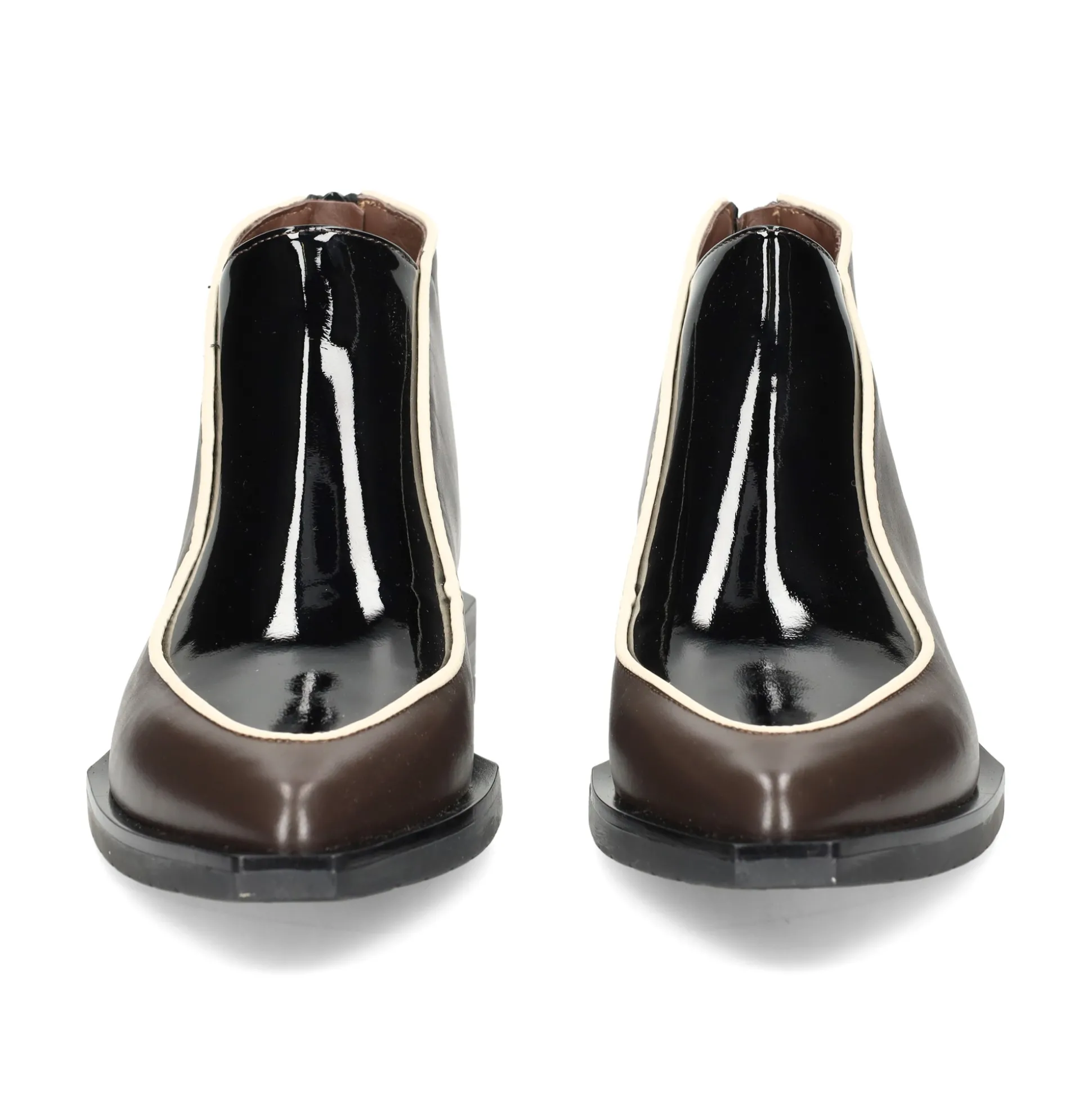 LE BOHÉMIEN Botines planos de Mujer G014 NEGRO