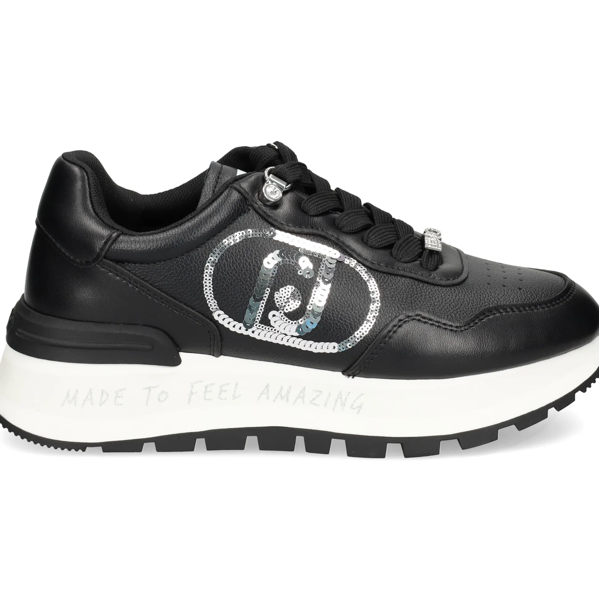 LIU·JO Zapatillas de Mujer BF3087EX207 01039 BLKA/SILV
