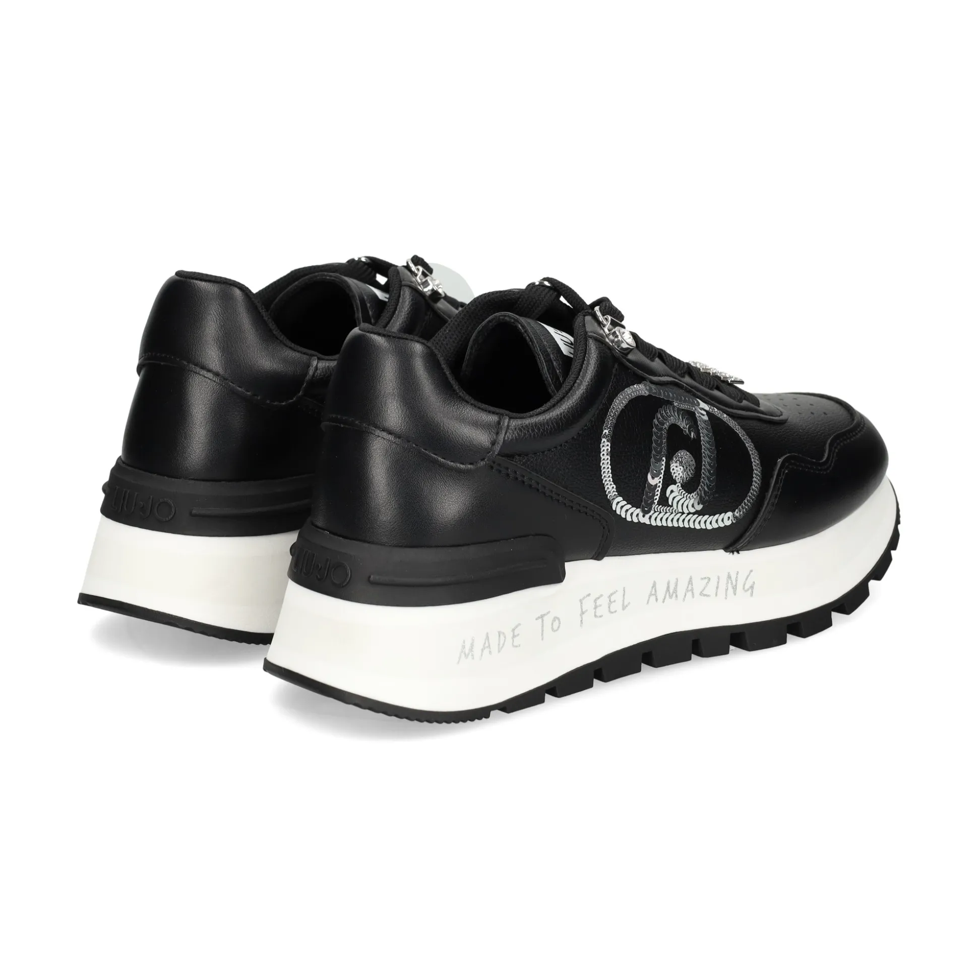LIU·JO Zapatillas de Mujer BF3087EX207 01039 BLKA/SILV