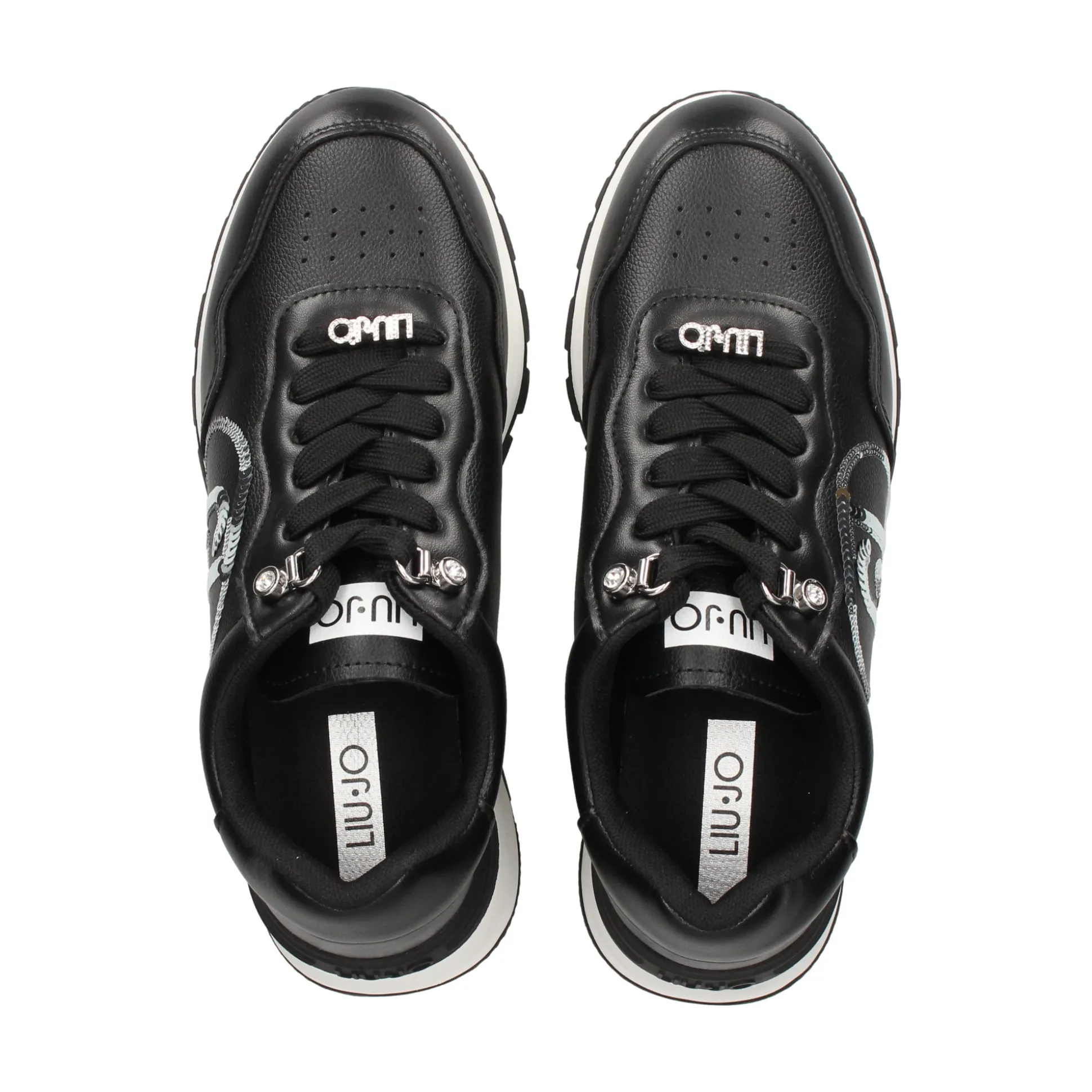 LIU·JO Zapatillas de Mujer BF3087EX207 01039 BLKA/SILV