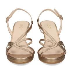 LODI Sandalias con plataforma de Mujer A-LODIN C2 LATON