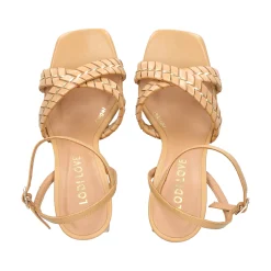 LODI Sandalias con tacón de Mujer GEI4381 CAMEL