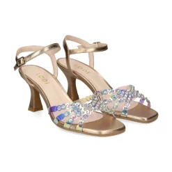 LODI Sandalias con tacón de Mujer LUSCA LATON