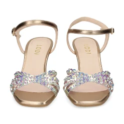 LODI Sandalias con tacón de Mujer LUSCA LATON