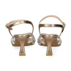 LODI Sandalias con tacón de Mujer LUSCA LATON