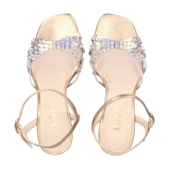 LODI Sandalias con tacón de Mujer LUSCA LATON