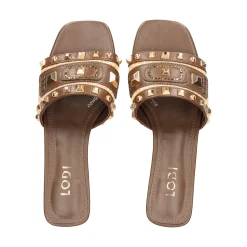 LODI Sandalias con tacón de Mujer A-ANTILA C1 TESTA/NATURA