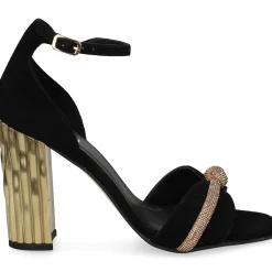 LODI Sandalias con tacón de Mujer WELTER NEGRO/TOPAZ