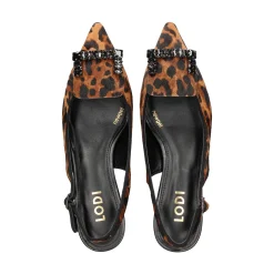 LODI Zapatos de tacón medio de Mujer RINOLA LEOPARDO/NEGRO