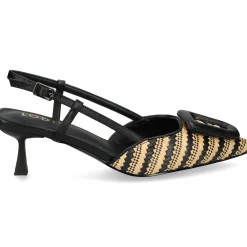 LODI Zapatos de tacón medio de Mujer BESO EGRO-NATURAL