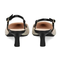 LODI Zapatos de tacón medio de Mujer CHAMES NEGRO+COTTON