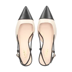 LODI Zapatos de tacón medio de Mujer CHAMES NEGRO+COTTON