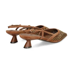 LODI Zapatos de tacón medio de Mujer A-CASIA C501 CHOCOLATE