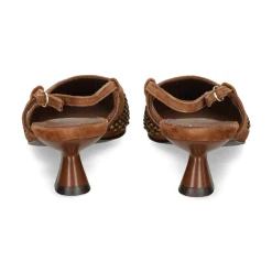 LODI Zapatos de tacón medio de Mujer A-CASIA C501 CHOCOLATE