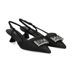 LODI Zapatos de tacón medio de Mujer A-CASIOPEA C4 NEGRO
