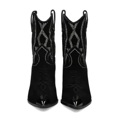 LOLA CRUZ Botas con tacón de Mujer 293T63BK 6789 CRISTAL